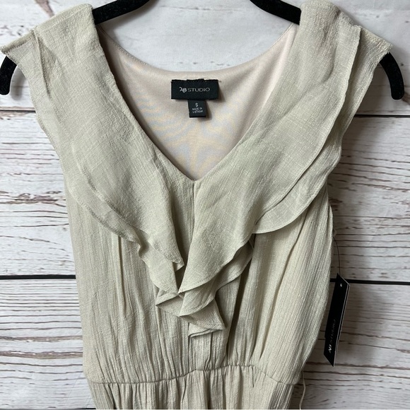 Nwt Ab Studio Ruffle Double Slit Maxi - Picture 5 of 13